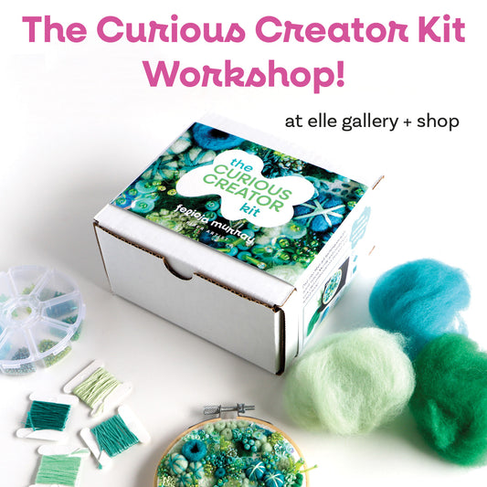 OCTOBER 20th: Curious Creator Kit Workshop at elle gallery + shop